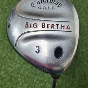 Callaway Golf Big Bertha 3 Fairway Wood  /  RH  /  Uniflex Steel ~43" /  jd5721