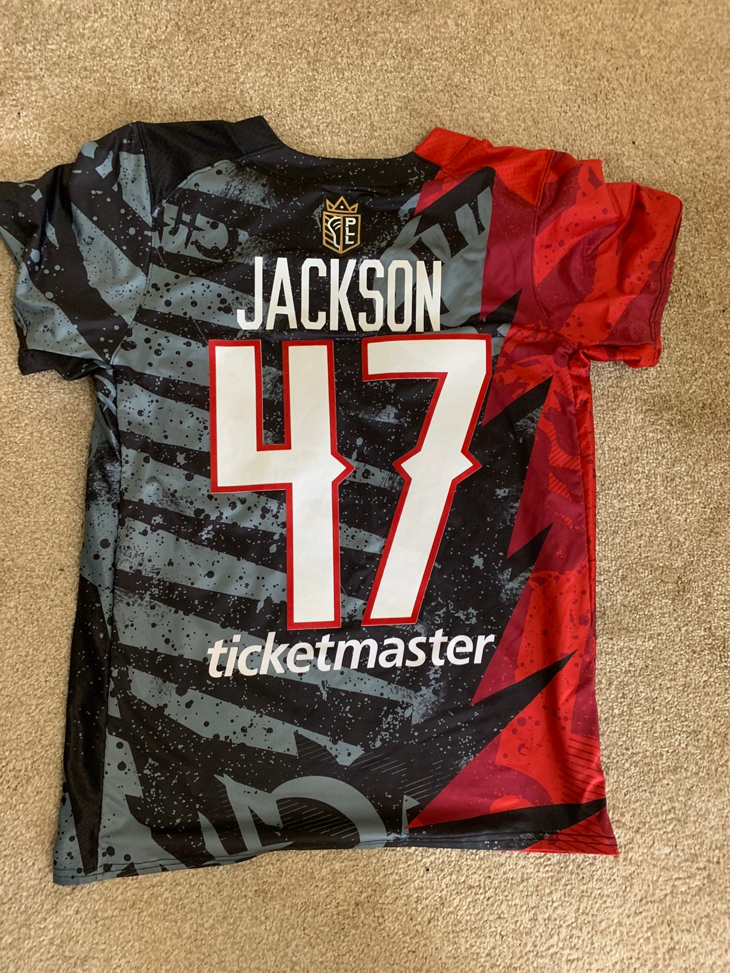 2022 GAME WORN KYLE JACKSON PLL CHAOS JERSEY