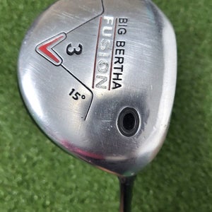 Callaway Golf Big Bertha Fusion 3 Wood 15*  / RH / Regular Graphite ~44"/ jd5724