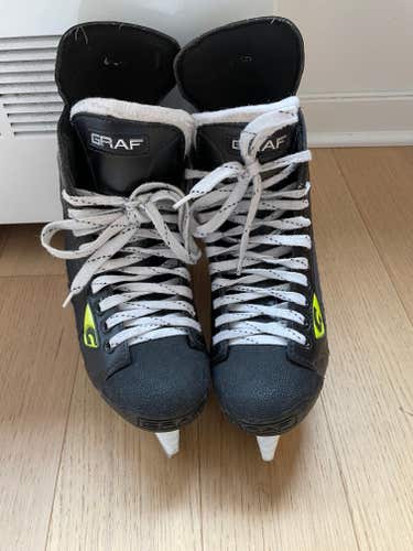 Junior Used Graf Supra G135s Hockey Skates Regular Width Size 6.5