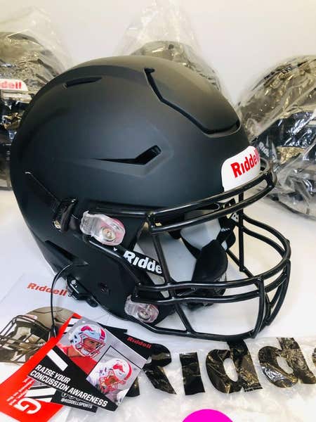 Adult Extra Large XL Riddell Speedflex Black Matte Brand New w
