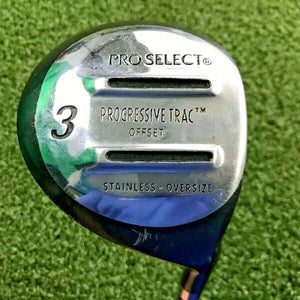 ProSelect Progressive Trac Oversize Offset 3 Wood / RH / Stiff Graphite/dw0678