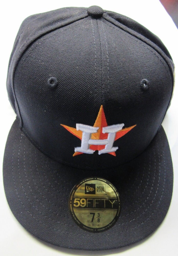 Navy Houston Astros 2017 World Series Grey Brim Fitted Cap 7 7/8