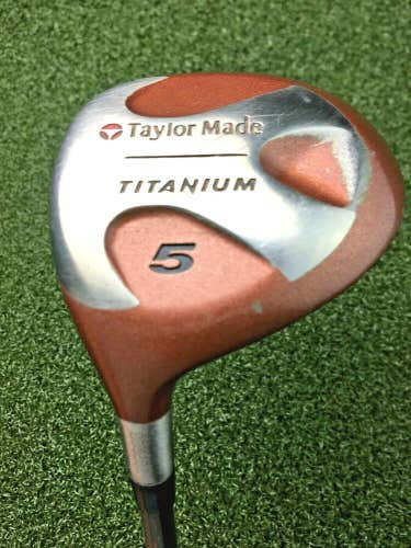TaylorMade Titanium 5 Wood / RH / ~41.5" S-90 Stiff Steel / Nice Grip / gw4077