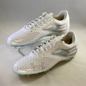 Under Armour Blur Lux MC Low Size 10 "White Metallic Silver" Football Cleats New