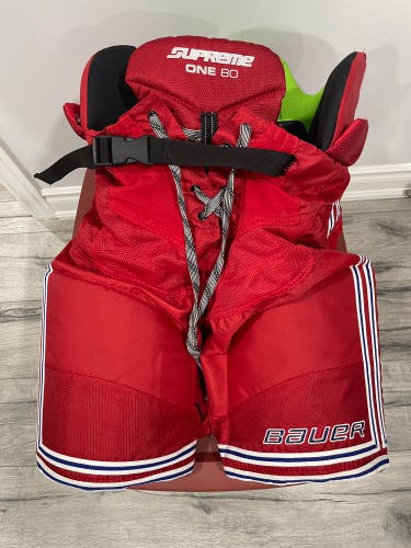 New Bauer Supreme ONE80 Hockey Rangers Pants- Sr size S