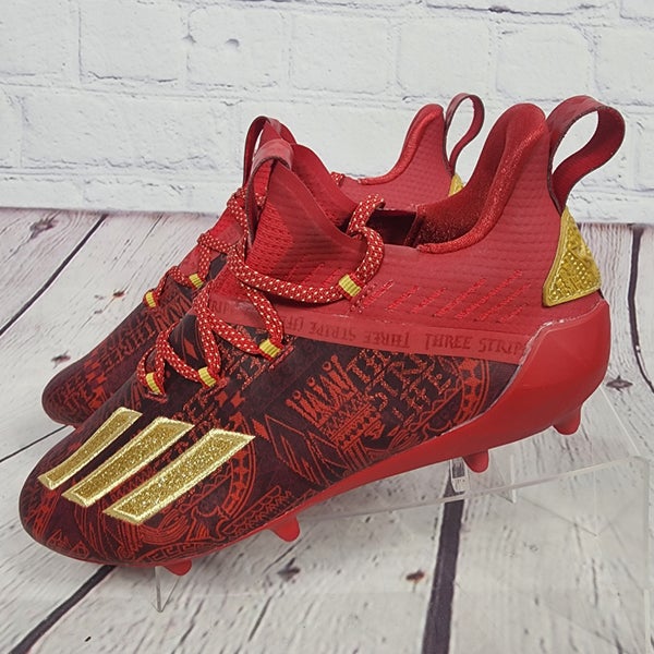 Adidas Mid Top Mens Football Cleat Size 16 Red Gold Las Vegas