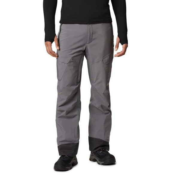Columbia Mens Powder Stash Pant City Grey Large x Short