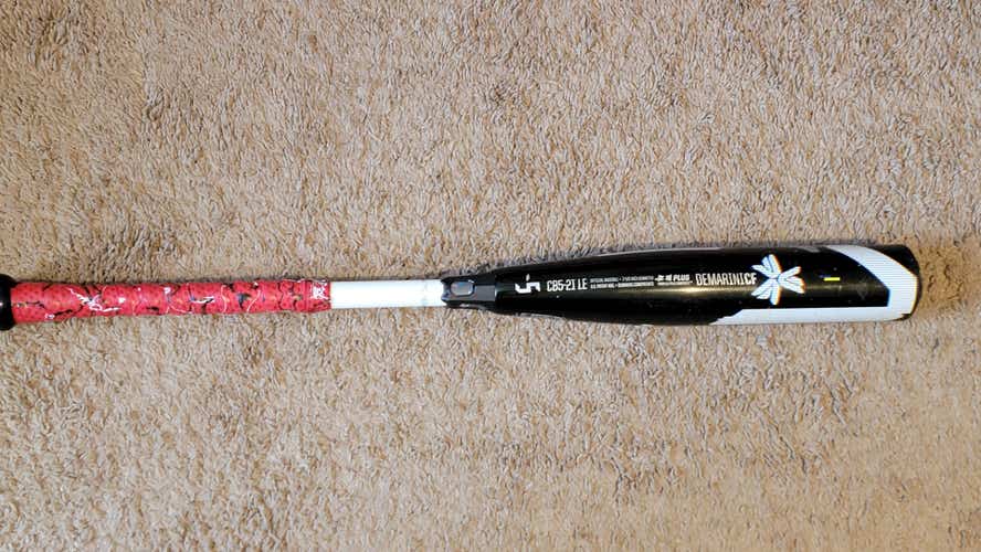 Used USSSA Certified 2021 DeMarini Composite CF Glitch Bat (-5) 25 oz 30"