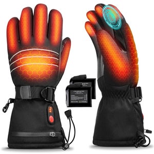 Heated Gloves for Men Women Rechargeable Waterproof Motorcycle Ski Touchscreen