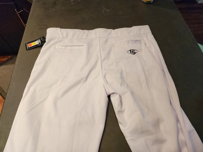 White Adult Men's New XXL Louisville Slugger Game Pants