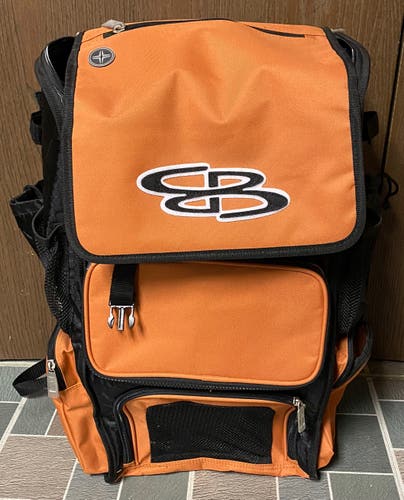 Boombah Superpack Bat Pack Bag- Black/Texas Orange- Brand New