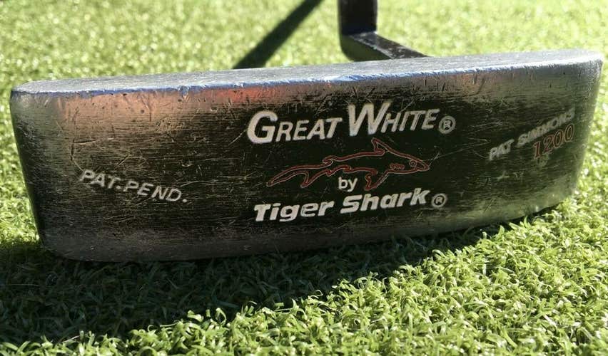 Tiger Shark Great White 1200 Putter / RH / Steel ~35" / Nice Grip / mm5073
