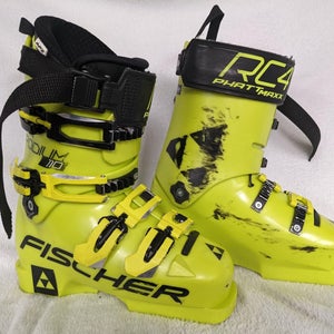 Fischer RC4 Podium 110 Ski Boots Size Mondo 23.5 Color Yellow Condition Used