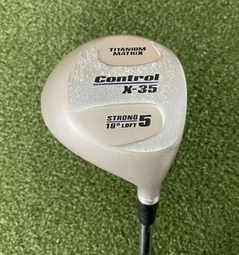 Control X-35 Strong 5 Wood 19* / RH / Senior Steel ~39" / New Grip / jl4449