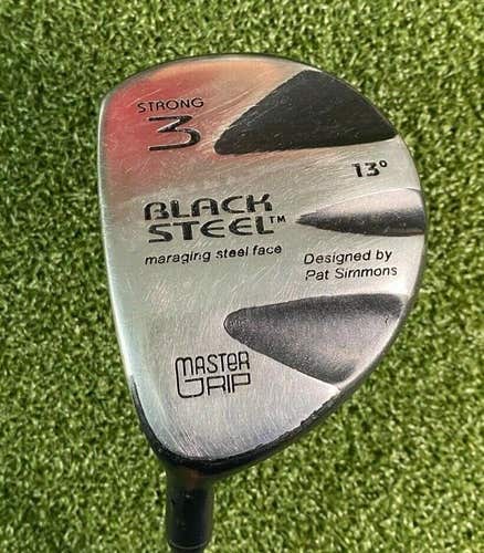 MasterGrip Black Steel Strong 3 Wood 13* / LH / Regular Graphite ~43" / jl4687
