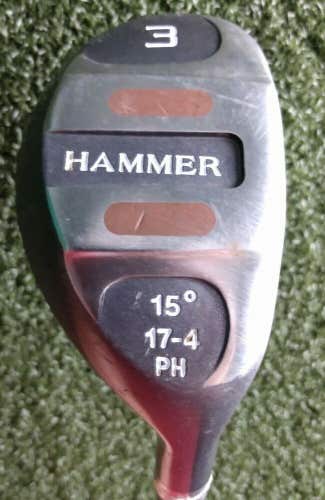 Hammer Stainless 3 Hybrid 15* / RH ~42.25" / Stiff Steel / Nice Grip / gw9617