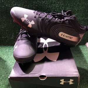 Team Issued Baltimore Ravens Under Armour Nitro Mid MC 14.0 Size Football Cleats