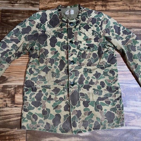 Vintage 1970s Sears And Roebuck Camouflage Camo Hunting Jacket +