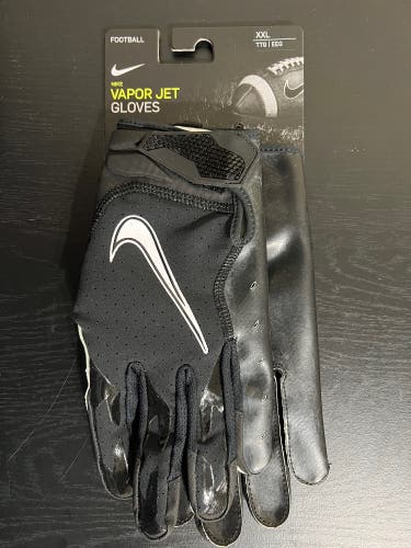 Nike Vapor Jet Wide Receiver Gloves Black Men's Size 2XL CZ8154-091