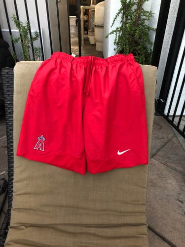 NIKE LA Angels Authentic Collection On-Field Shorts (LG)