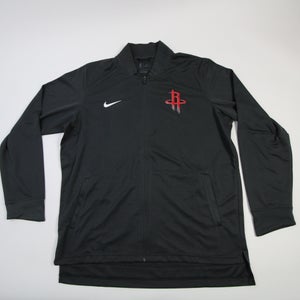 Houston Rockets Nike NBA Authentics DriFit Jacket Men's Dark Gray New L