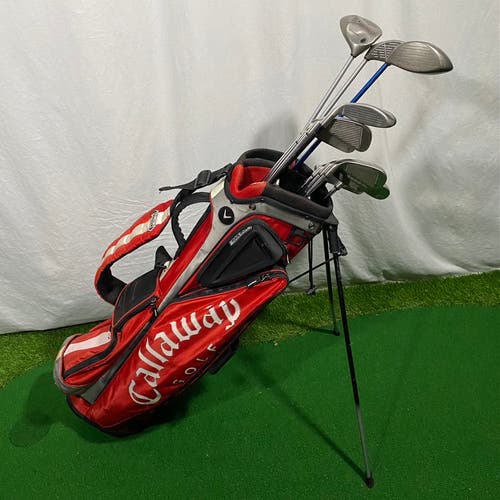 Callaway Mens Right Handed Complete Golf Club Set With Callway Stand Bag