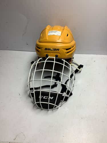 Used Bauer Pond Hockey Lg Hockey Helmets