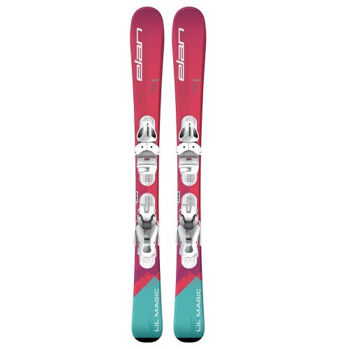 NEW 2024 Elan lil magic Junior Ski System 120cm with EL 4.5 GW size adjustable Bindings
