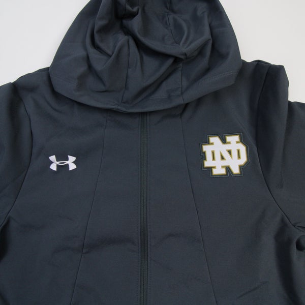 Under Armour Men's Notre Dame Fighting Irish White Sideline Pullover Hoodie, Large