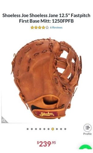 Used Right Hand Throw 12.5" Softball Glove