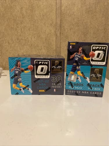 2021-22 Donruss Optic Basketball Blaster Box Lot of (2) NBA