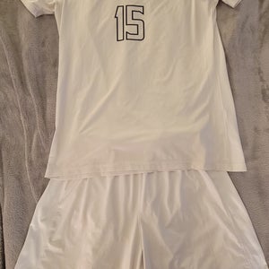 Mens Under Armour Trinity High School Soccer Team Uniform Shorts & Shirt #15 M