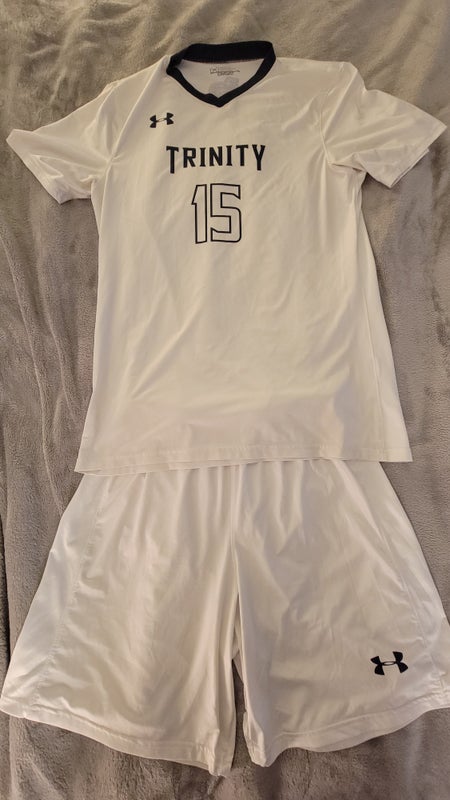 Mens Under Armour Trinity High School Soccer Team Uniform Shorts & Shirt #15 M