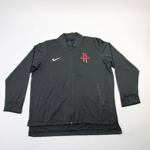 Houston Rockets Nike NBA Authentics DriFit Jacket Men's Dark Gray New XL