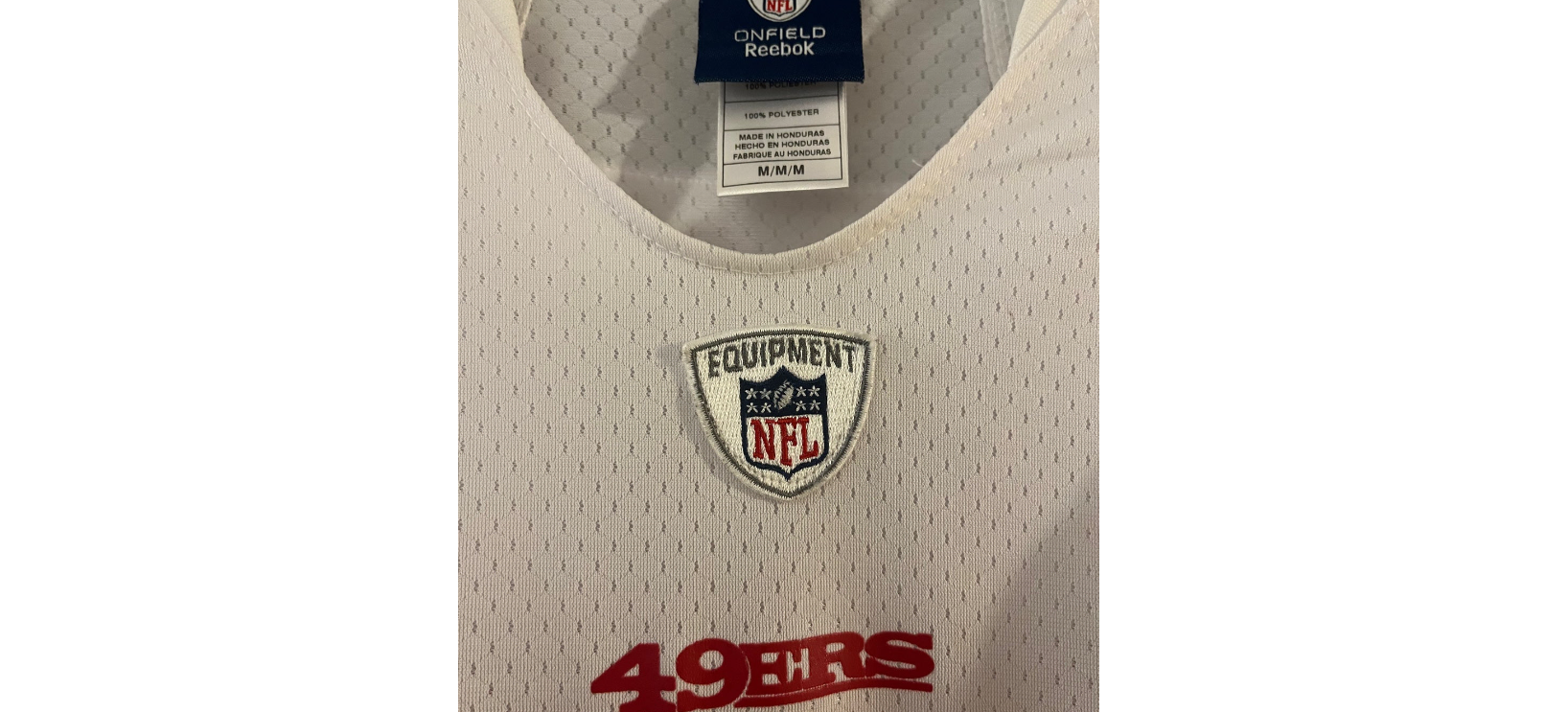 Frank Gore 49ers Stitched White Reebok Jersey Medium