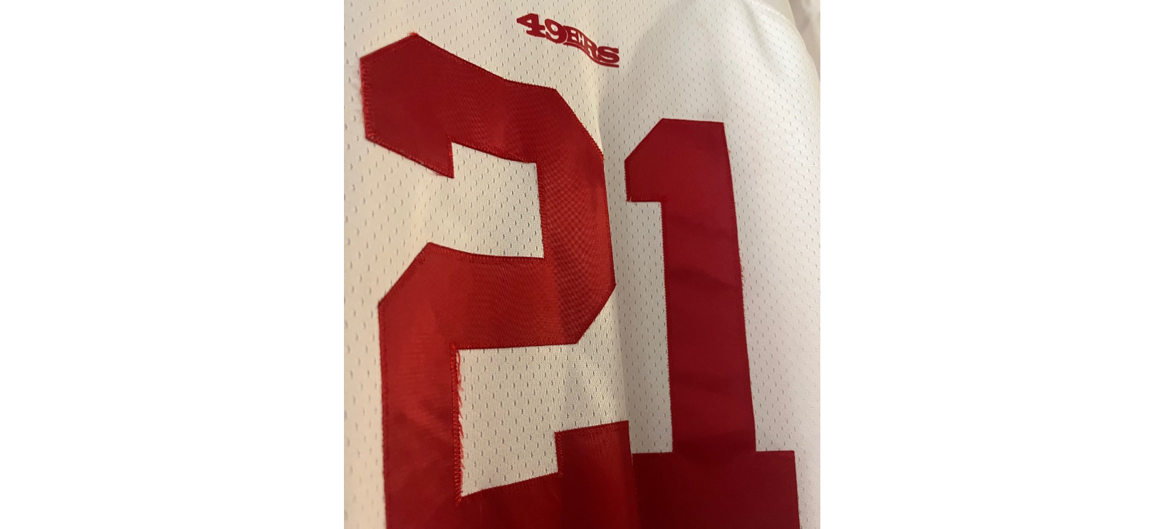 Frank Gore 49ers Stitched White Reebok Jersey Medium