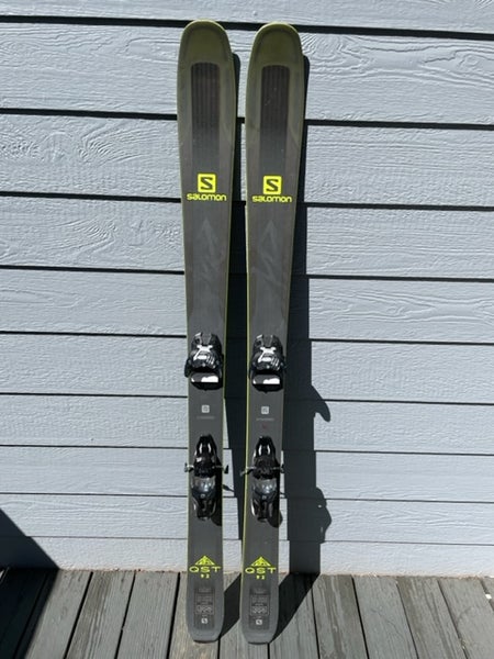 stribe skildpadde Sanselig Used 2018 Salomon All Mountain QST 92 Skis 161 cm With Salomon Warden 11  bindings | SidelineSwap