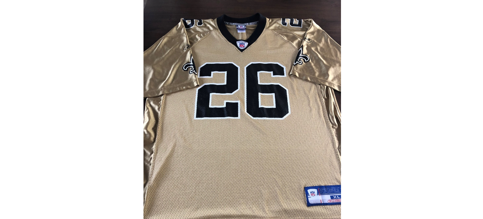 Vintage REEBOK DEUCE MCALLISTER New Orleans Saints Jersey