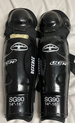 Used CCM Referee Shin Guards