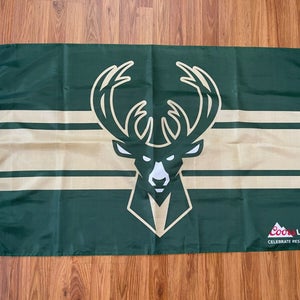 Milwaukee Bucks NBA BASKETBALL COORS LIGHT 2021 Promo Fan Cave Banner Flag!