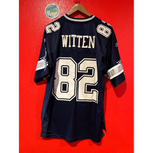 Cowboys Jersey Sewn On Jason Witten Navy Big Star SZ-M