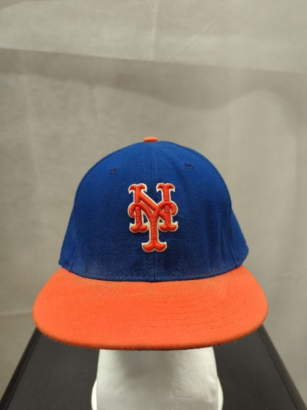 New Era New York Mets Sky Blue Fitted Hat Size 7 3/4 Used Rare Retro OG VTG