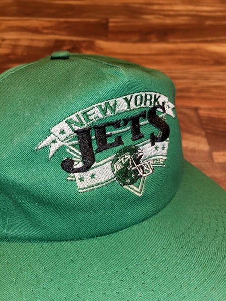 Vintage New York Jets NFL Sports Football Vtg Green Hat Cap Sports Snapback