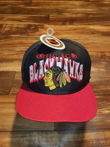 NEW Vintage Rare Chicago Blackhawks NHL Hockey Vtg Sports Hat Cap Snapback
