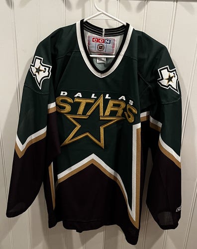 Vintage Dallas Stars Green CCM Jersey - XL