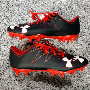 NEW Under Armour Nitro Football Cleats Black Red Low 1291119 051 Men’s Size 14