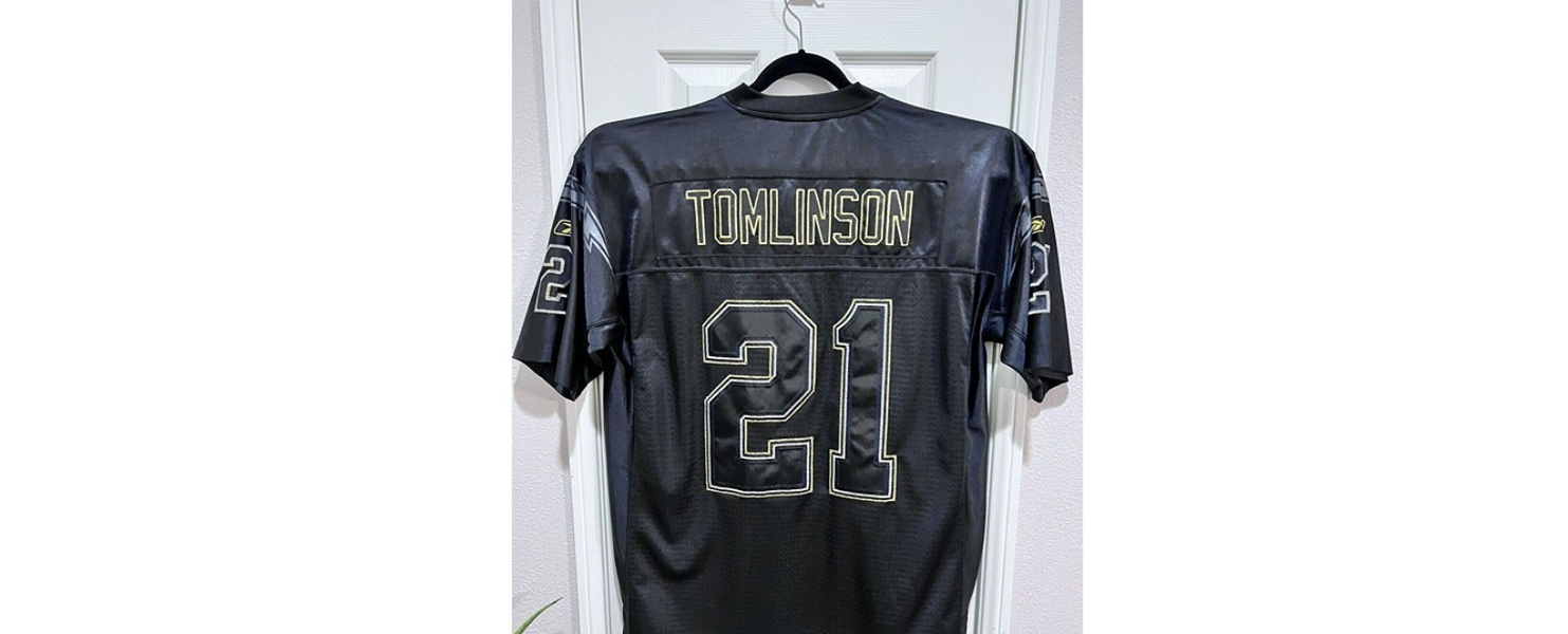 Vintage Reebok San Diego Chargers LaDainian Tomlinson #21 White Jersey Size  XL