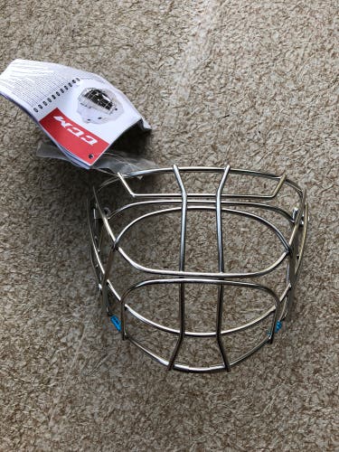 CCM Pro Stainless Steel Certified Cat Eye Goalie Cage SIZE XL