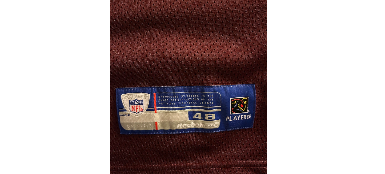 Washington Redskins Reebok 70th Anniversary Limited Edition